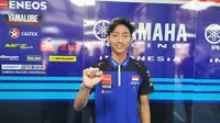 Pembalap Yamaha Racing Indonesia Arai Agaska. (Liputan6.com/Hans Bahanan)