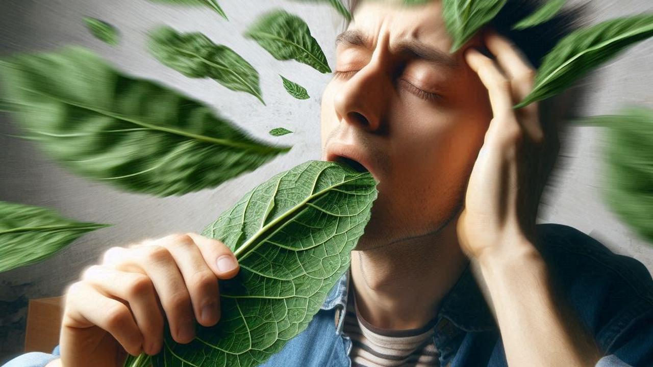 Ilustrasi Mabuk Daun