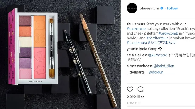 Gemas, Kemasan Shu Uemura Bertema Super Mario Bros