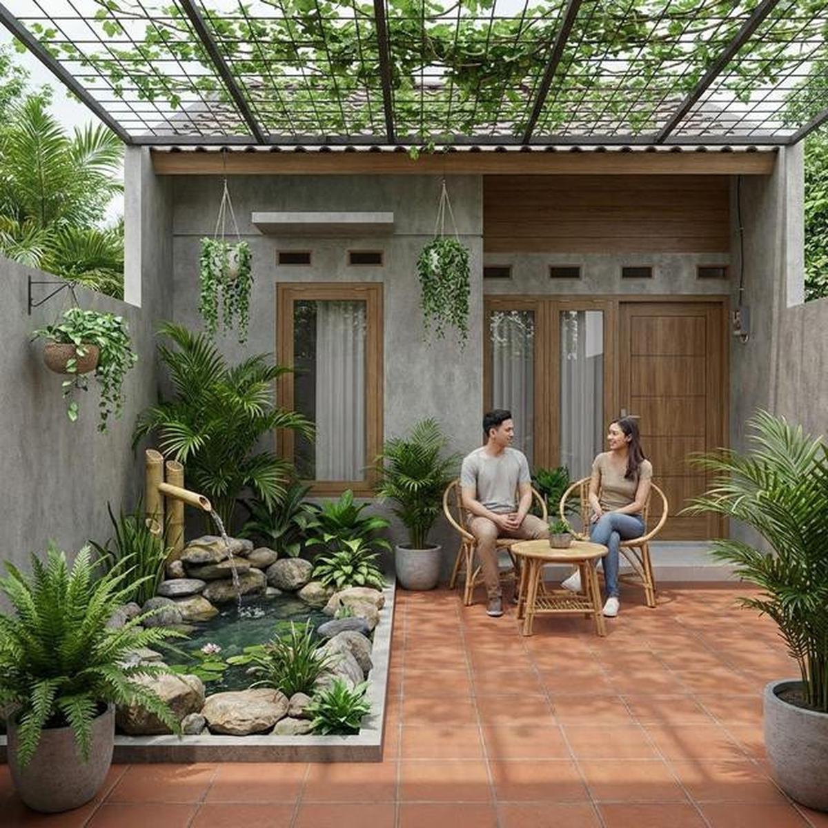 15 Desain Teras Rumah Subsidi Tapi Terasa Sejuk, Nyaman untuk Santai