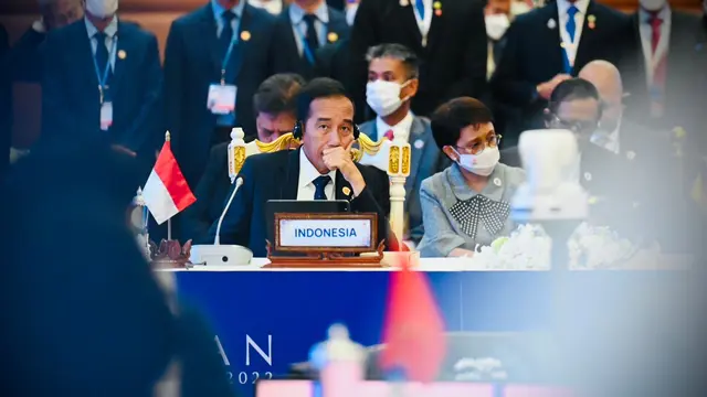 Presiden Jokowi saat menghadiri KTT ASEAN di Kamboja