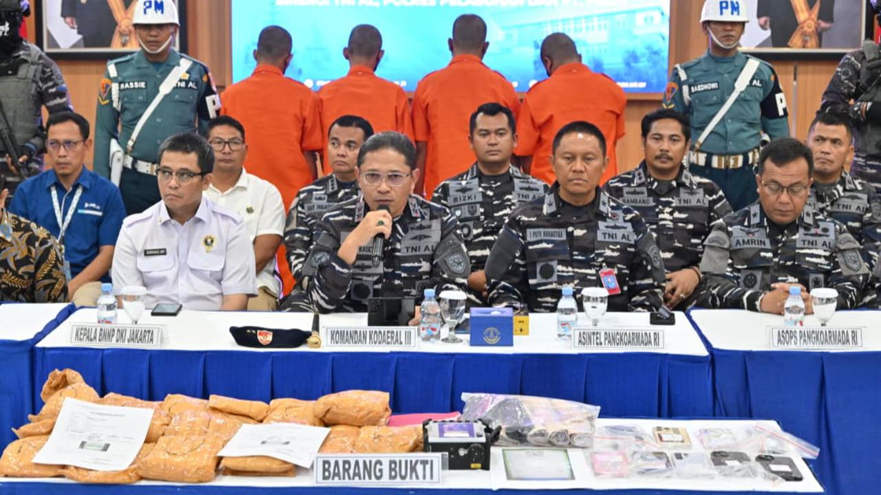TNI AL dan PAM Pelabuhan Tanjung Priok Gagalkan Penyelundupan 10 Kg Sabu dari Pontianak, Nilainya Rp10 M
