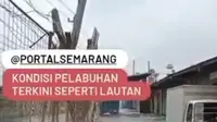7 Potret Terkini Banjir Rob Semarang Akibat Tanggul Tanjung Mas Jebol (Sumber: Twitter/coffebit)