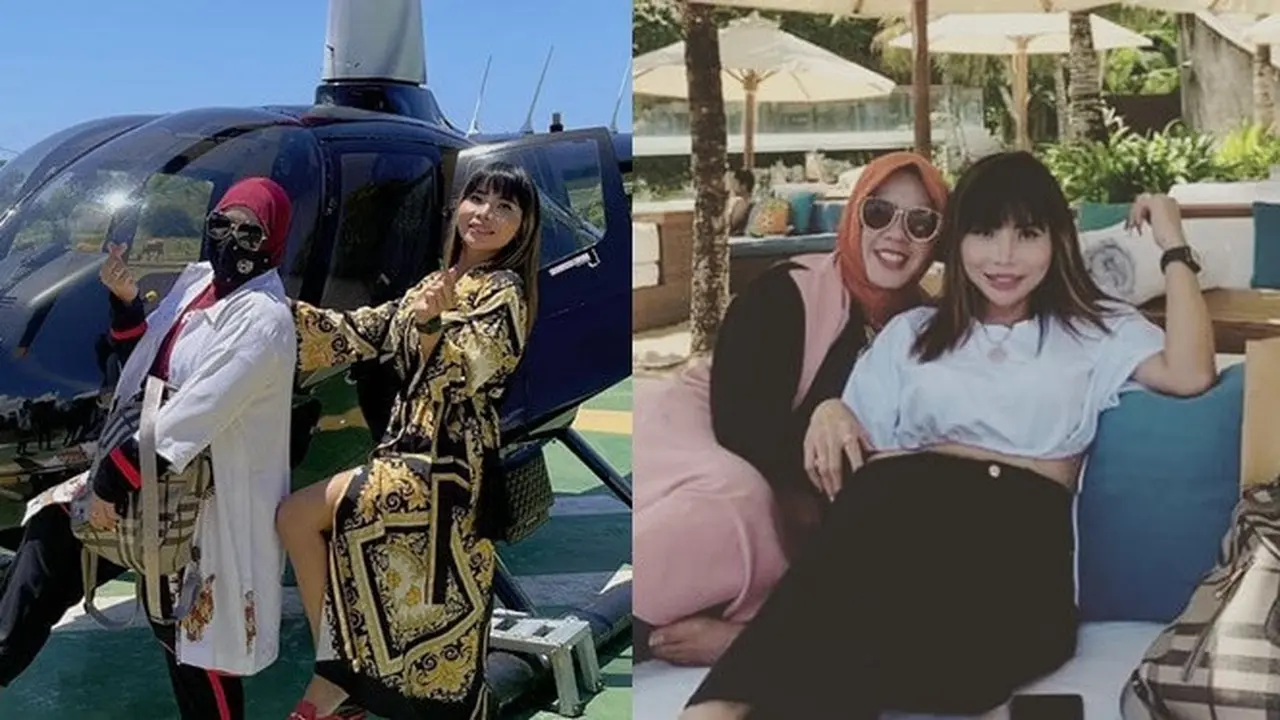 7 Potret Kebersamaan Rohimah Alli dan Eva Belisima Liburan Ke Bali