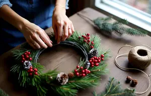 Cara Membuat Christmas Wreath DIY untuk Pemula, Hemat dan Mudah