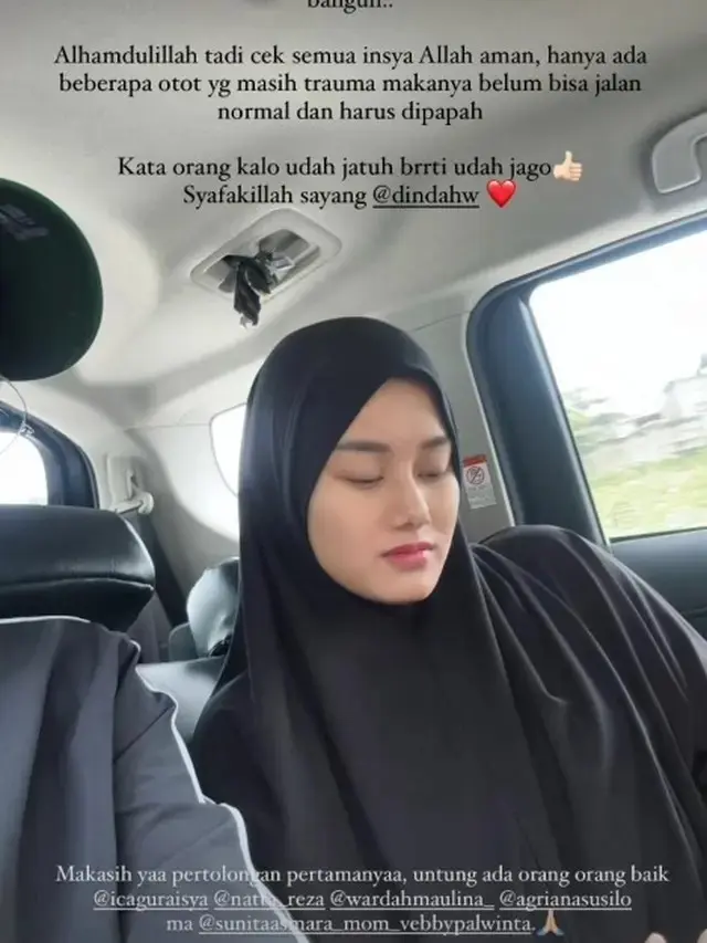 7 Potret Dinda Hauw Jatuh Waktu Berkuda, Langsung Dilarikan ke UGD
