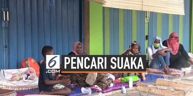 VIDEO: Pasca Bentrokan, Sebagian Pencari Suaka Tinggal di Trotoar