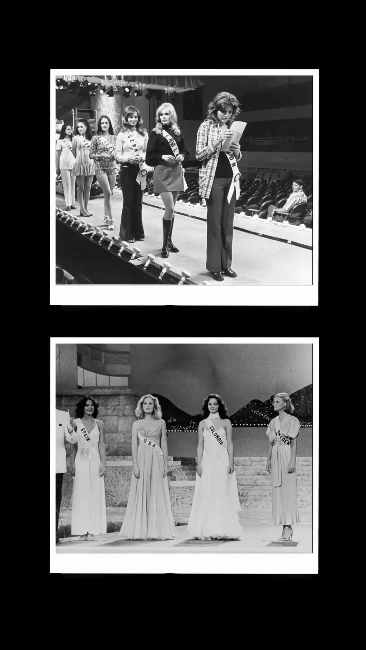 1. Kontestan Miss Universe 1971 saat gladi resik
2. Para Pemenang Miss Universe 1978