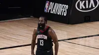 James Harden membawa Rockets ke semifinal wilayah NBA (AP)