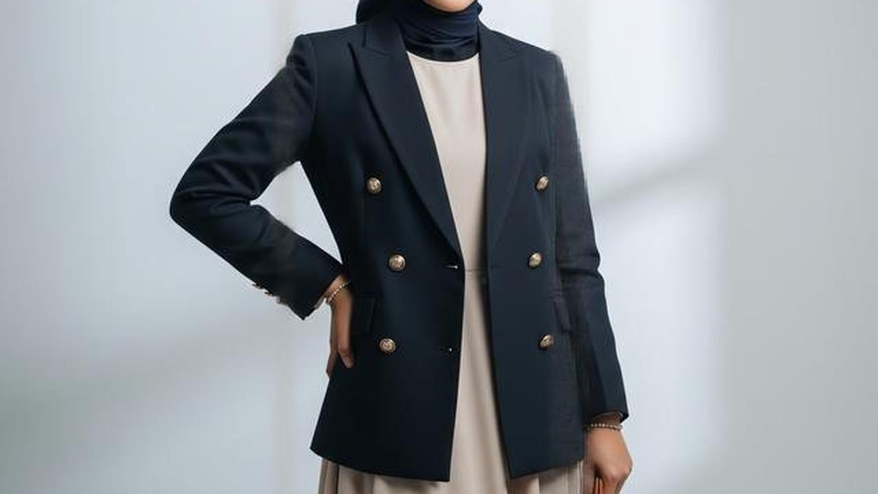 8 Model Gamis Blazer Modern untuk Pekerja Kantor dengan Mobilitas Tinggi, Cocok untuk Wanita Karier