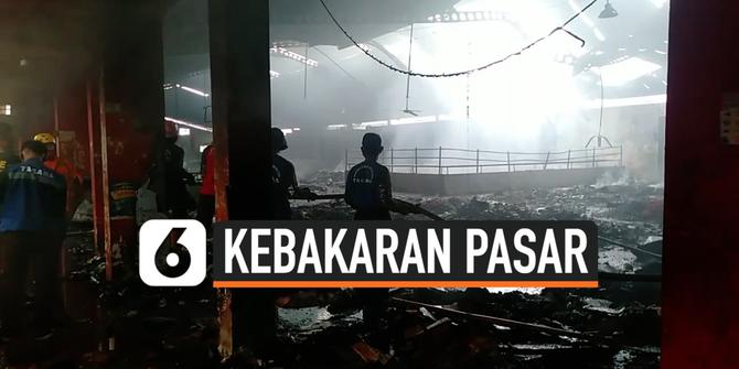 VIDEO: Polisi Selidiki Kebakaran Pasar Wage Purwokerto