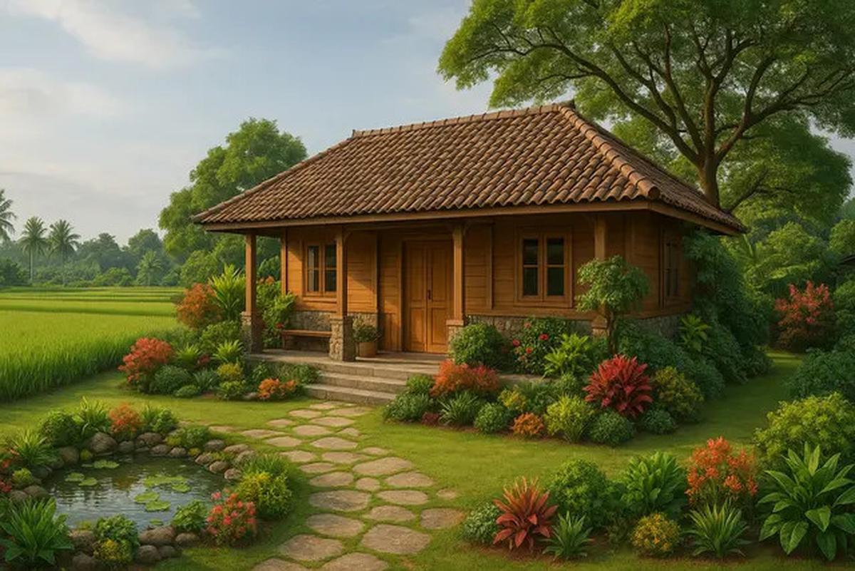 10 Gambar Rumah Tepi Sawah yang Simpel dan Menawan, Cocok Jadi Ide Hunian 2025