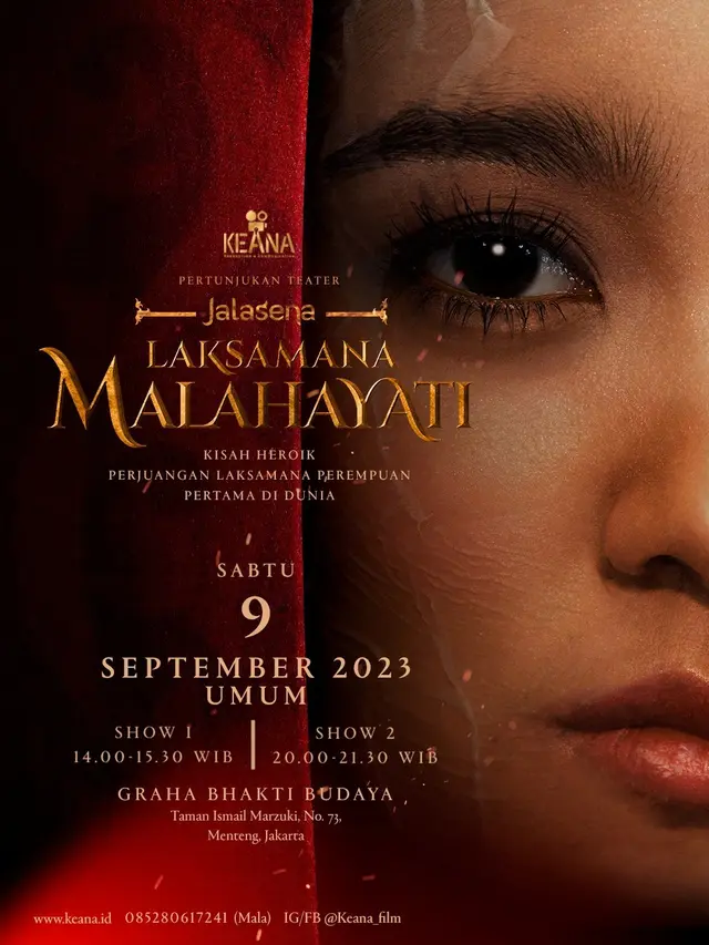 Marcella Zalianty bekerjasama dengan TNI Angkatan Laut membuat pertunjukan teater "Jalasena Laksamana Malahayati".
