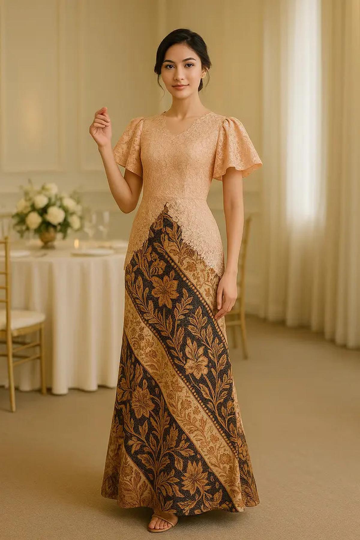 8 Model Batik Brokat Kombinasi Lengan Kupu Kupu Terbaru 2025, Anggun dan Modern
