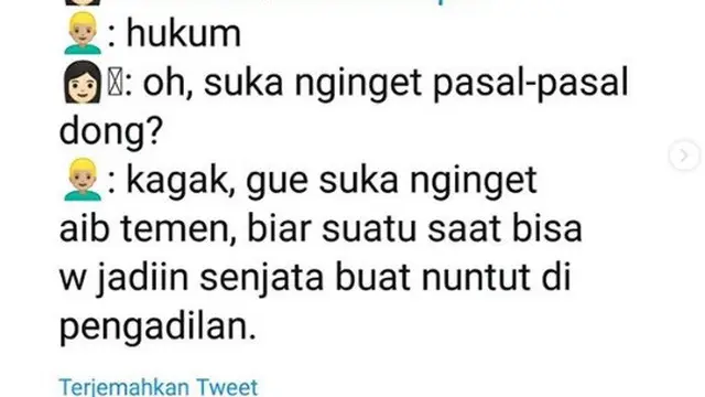 jurusan kuliah (foto: IG/@dramatwitter.id)