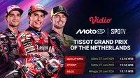Persaingan Ketat Terjadi di MotoGP Grand Prix of Netherlands 2026 Saksikan Hanya di Vidio