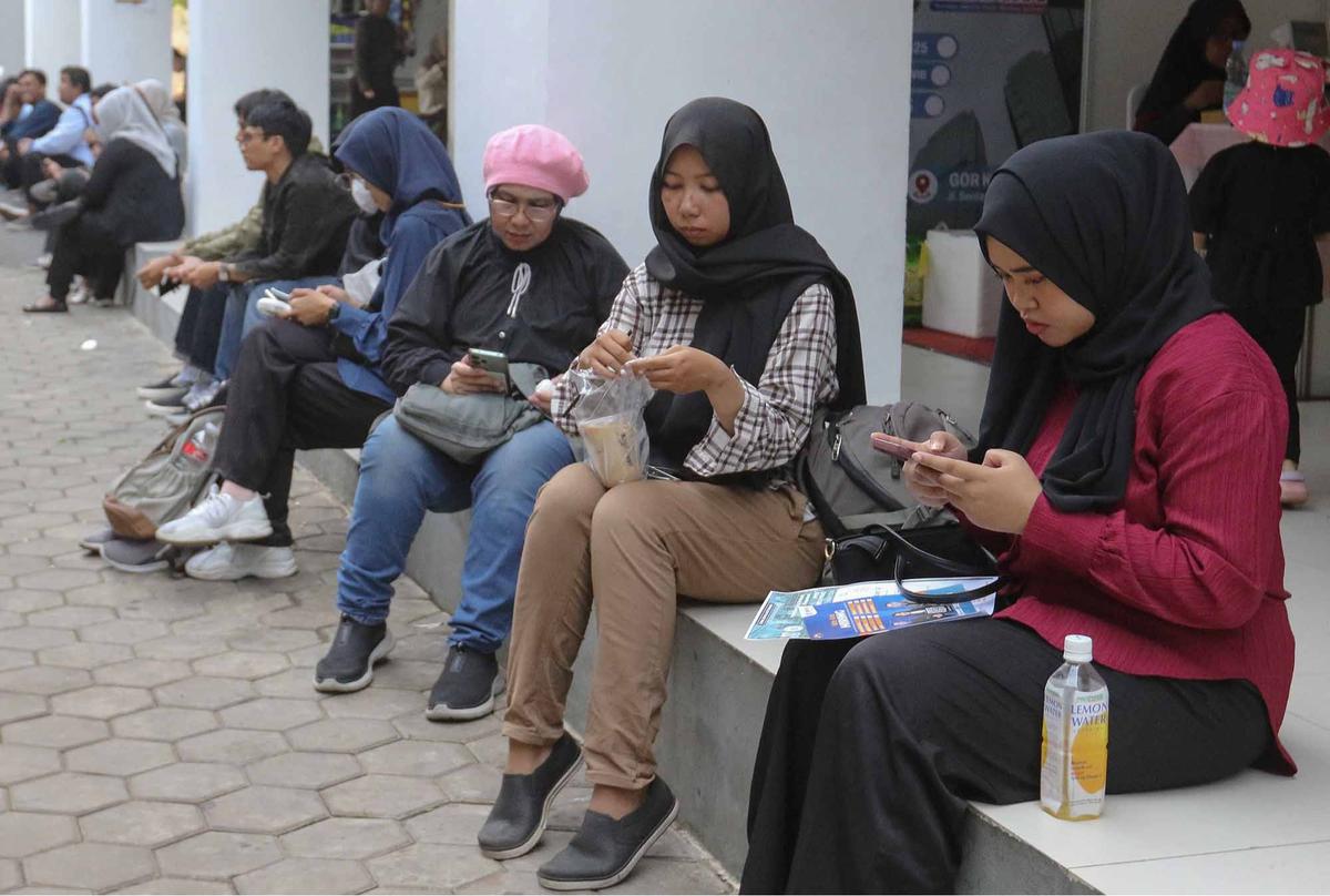 FOTO: Job Fair Jakarta Dipadati Pencari kerja