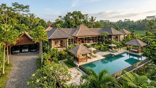 Model Rumah 1 Lantai ala Villa di Bali