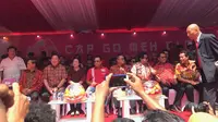 Sejumlah tokoh menghadiri Karvanal Cap Go Meh 2018 di Glodok, Jakarta (Liputan6.com/ Yunizafira Putri)
