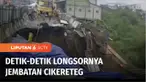 Jembatan Cikereteg yang ada di ruas Jalan Raya Bogor-Ciawi, Sukabumi, Caringin Kabupaten Bogor Jawa Barat, Senin siang tiba-tiba amblas kembali. Kali ini amblesnya jembatan hampir memakan semua badan jalan. Amblesnya jembatan ditengarai akibat hujan ...