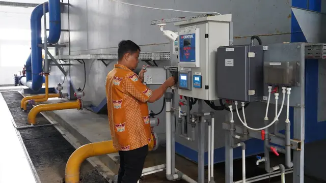 Fasilitas Sistem Pengembangan Air Minum (SPAM) Ibu Kota Kecamatan (IKK) Palukahan, di Kecamatan Koto Tangah, Sumatera Barat, yang telah dibangun Kementerian PUPR. Dok PUPR)