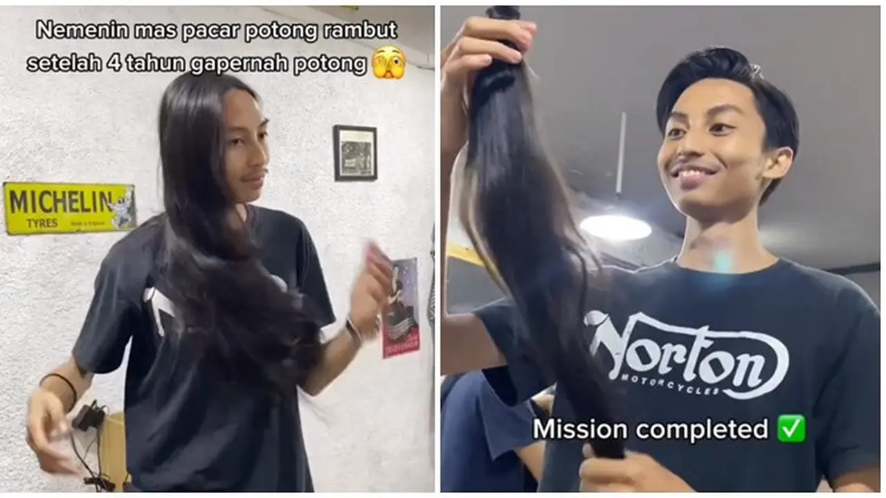 4 Tahun Gondrong, Penampilan Pria Usai Potong Rambut Ini Bikin Netizen Pangling