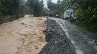 Banjir di Kecamatan Tangse Akibatkan Infrastruktur Rusak Parah. (Liputan6.com/Rino Abonita)