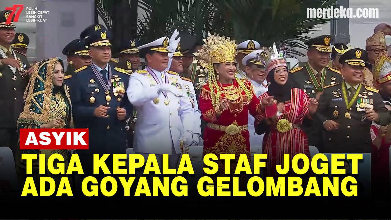 VIDEO: Adu Luwes Joget Tiga Kepala Staf TNI, Kasal Yudo Keluarkan "Goyang Gelombang"