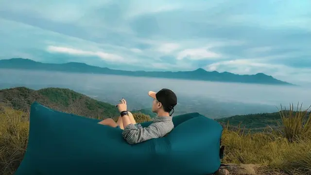 Pemandangan Danau Purba dari Puncak Gunung Koromong Baleendah Bandung