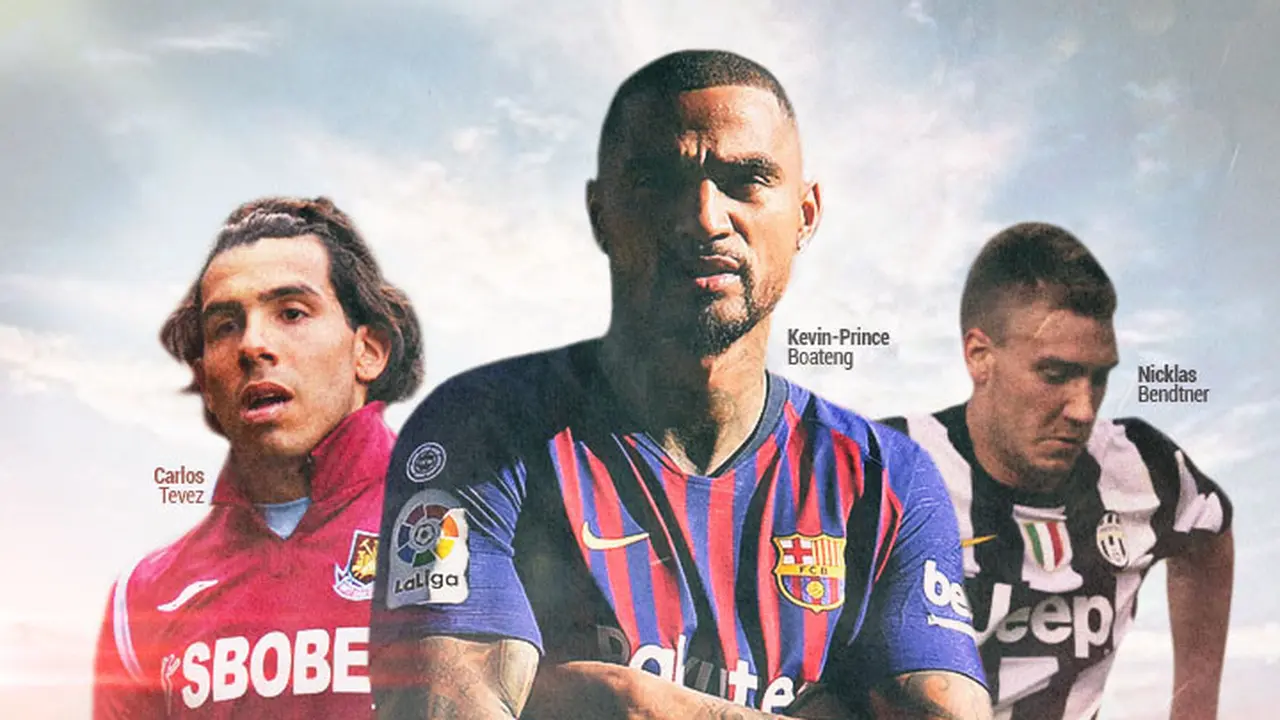Kevin-Prince Boateng (Barcelona), Nicklas Bendtner (Juventus), Carlos Tevez (West Ham)