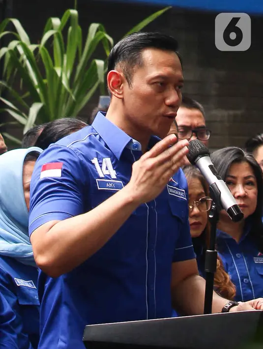 Setelah Mahkamah Agung (MA) menolak peninjauan kembali (PK) yang dilayangkan oleh kubu Moeldoko, kini partainya mantap menghadapi Pemilu 2024. (Liputan6.com/Herman Zakharia)