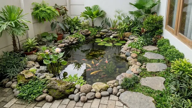 Memanfaatkan Sudut Rumah Menjadi Kolam Natural