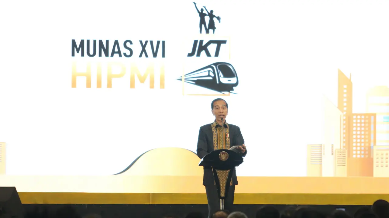 Presiden Jokowi Resmikan Munas HIPMI