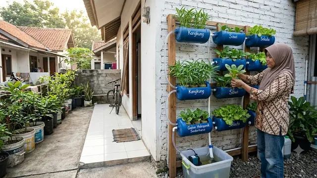 6 Inspirasi Pekarangan Produktif Menggunakan Galon Bekas, Kreatif dan Ramah Lingkungan