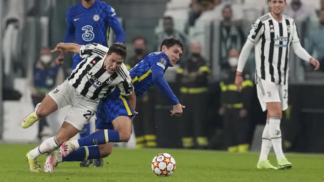 Foto: Gol Tunggal Federico Chiesa Bawa Juventus Taklukkan Juara Bertahan Chelsea di Matchday Kedua Liga Champions 2021 / 2022