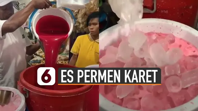 VIDEO: Viral Minuman Es Permen Karet Ramai Pembeli