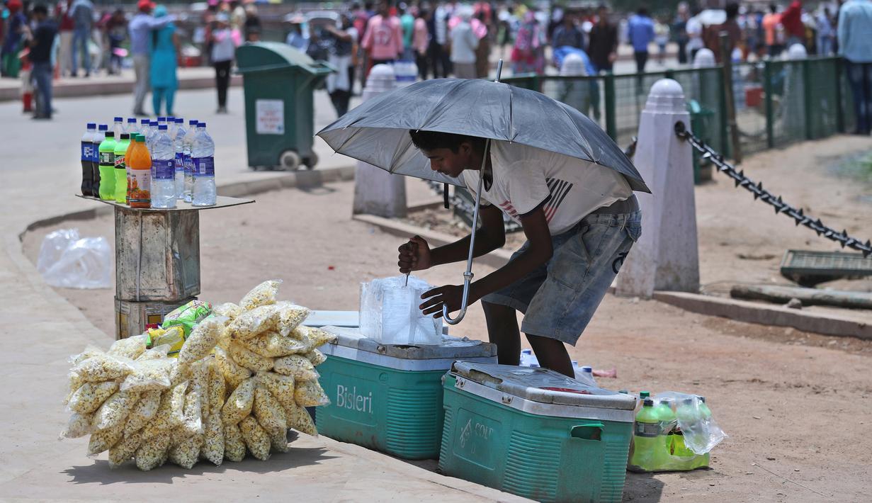 Foto Dahsyatnya Gelombang Panas Di India Suhu Hampir 50 Derajat Celcius Global Liputan6 Com