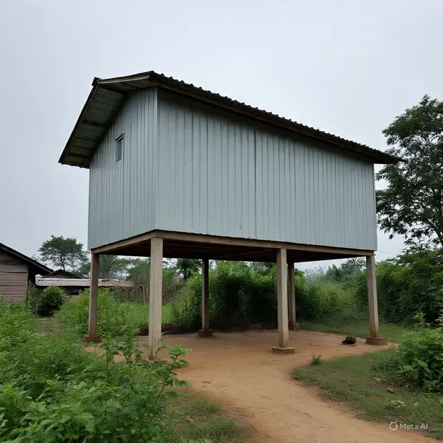 Rumah Sederhana Pakai Baja Ringan