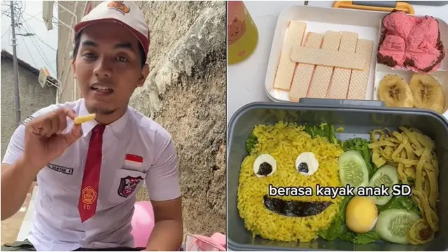 Viral Driver Ojol Bawa Makan dari Rumah Bak Bekal Anak TK, 6 Potretnya Unik