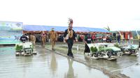 Menteri Pertanian Syahrul Yasin Limpo (Mentan SYL) menggelar penanaman padi di Kota Manokwari, Papua Barat, Selasa, 25 Oktober 2022.