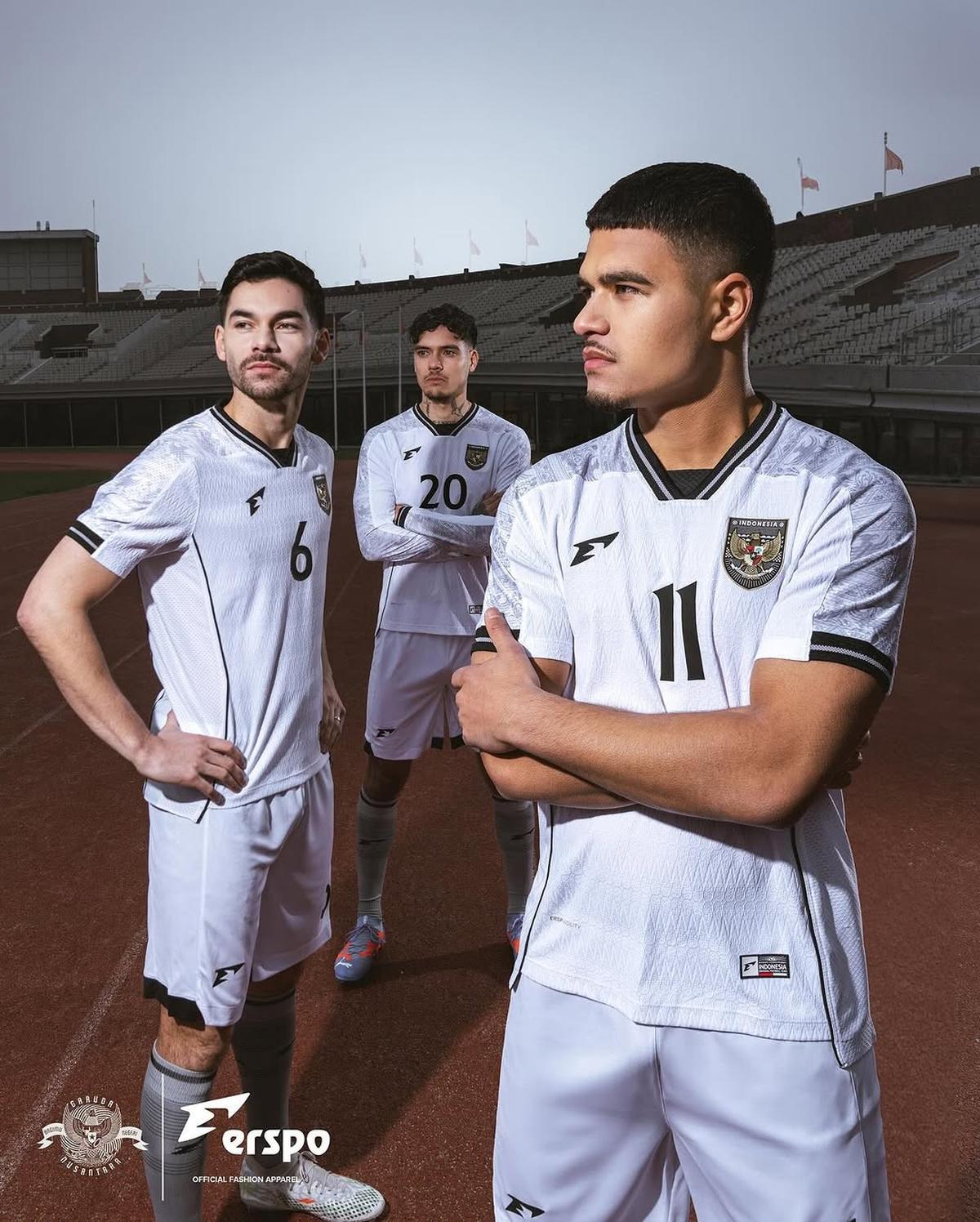 Jersey tandang Timnas Indonesia