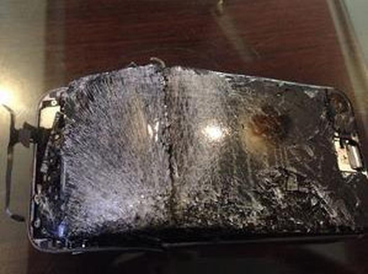 iPhone 6 milik Kishan yang meledak