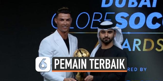 VIDEO: Cristiano Ronaldo, Pemain Terbaik Dubai Globe Soccer Awards