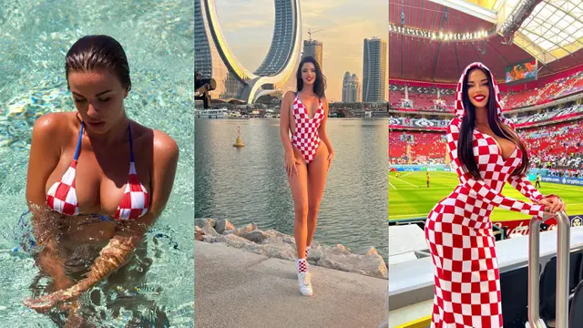 Mantan Miss Kroasia Ivana Knoll Nekat Pakai Baju Seksi