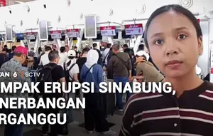 Dampak Erupsi Gunung Sinabung, Puluhan Penerbangan di Bandara Kualanamu Dibatalkan