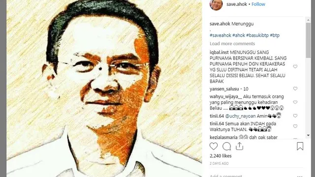 Basuki Tjahaja Purnama atau Ahok