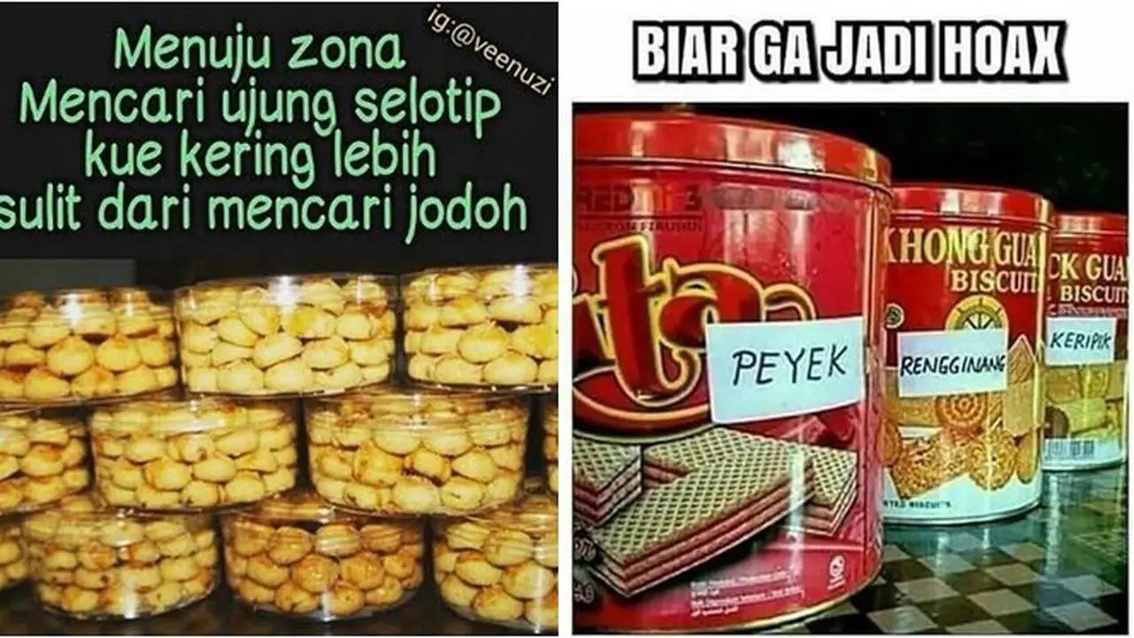8 Meme Kue Lebaran Ini Bikin Senyum Tipis, Relate Banget