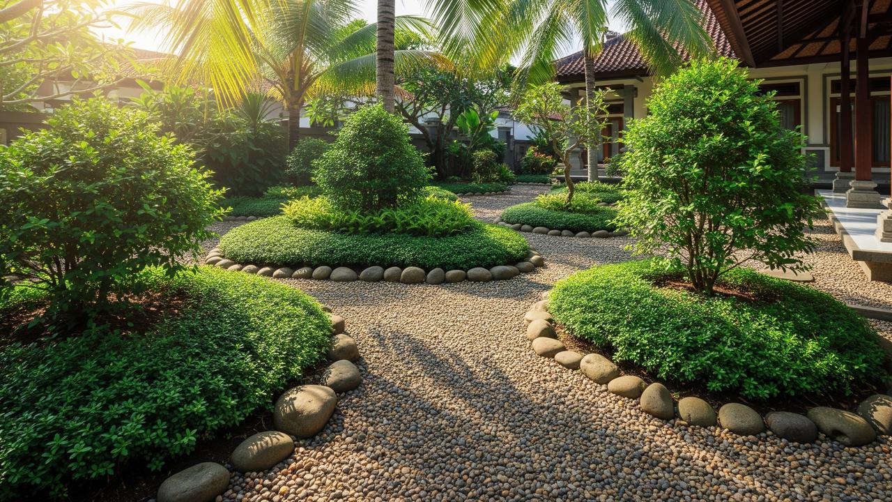 Gravel Garden yang Minim Perawatan dan Tetap Hijau/AI Generated