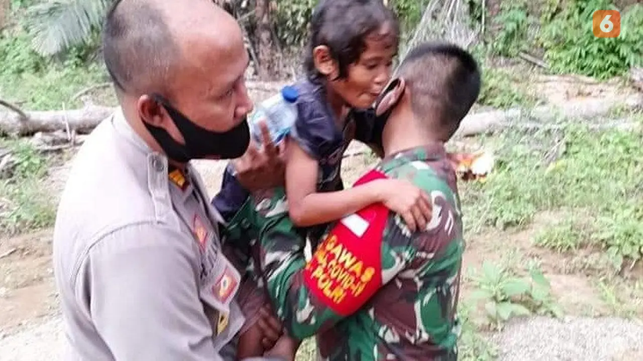 Tasya Manopo, bocah perempuan berumur 9 tahun yang hilang di Gunung Poga, Kecamatan Suwawa Selatan, Kabupaten Bone Bolango akhirnya ditemukan. (Arfandi Ibrahim/Liputan6.com)