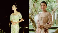 Lihat di sini beberapa potret ide baju kondangan dari Raline Shah, mulai dari kebaya hingga dress penuh kilau.